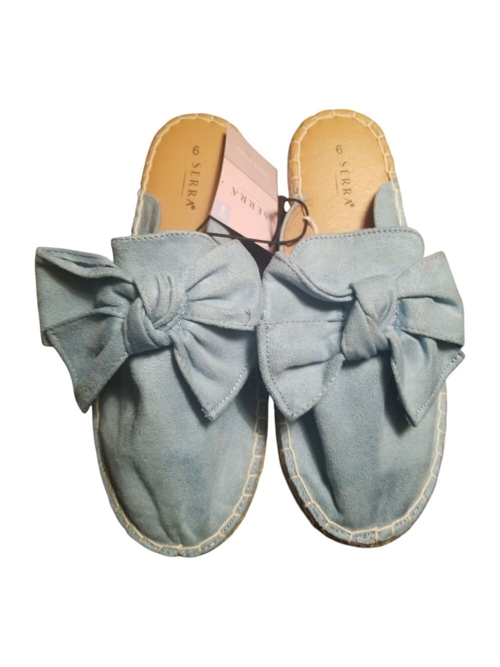 Serra Women's Blue Bow Slip-On Shoes